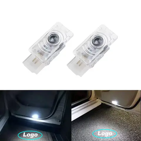 2개 LED 웰컴 램프 자동차 도어 라이트 로고 레이저 프로젝터 조명 엠블럼 (캐딜락 GT4 XT4 ATS XT5 CTS EXT CT4 CT5 CT6 XT6 용)