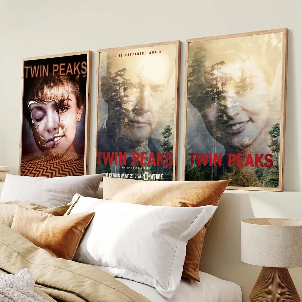 Mystery Drama Series T-Twin Peaks Poster Modern Minimalist Wall Art Prints Poster Home Decor Interior Bedroom Living Room