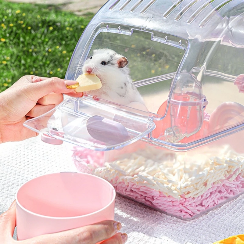 

Carrying Cage Guinea Pigs Carrying Bag With Water Bottle Small Pet Supplies Breathable Hamster Carriers Bag