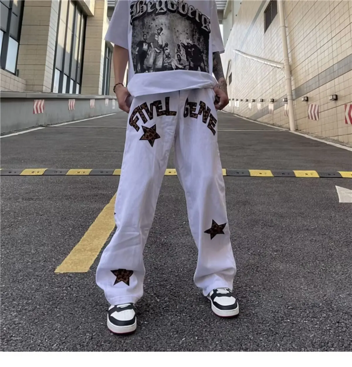 American black long casual trousers for boys in summer, loose straight leg, hanging, trendy, high-end, wide leg, long pants