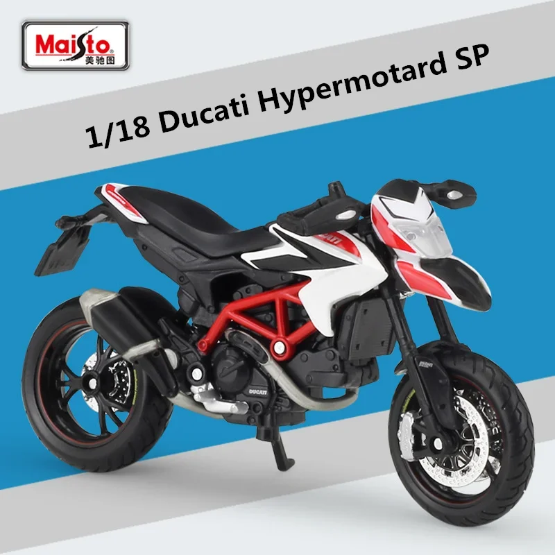 Maisto 1:18 Ducati Hypermotard SP Alloy Motorcycle Model Simulation Diecasts Metal Toy Street Racing Motorcycle Model Kids Gifts