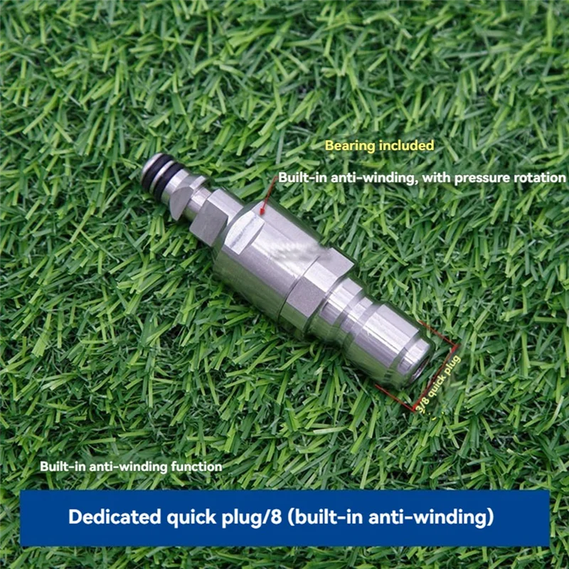 

ABEZ High Pressure Washer Accessories 3/8 Quick Plug Anti-Tangle Adapter Connect Hose And Water Washing Machine For Karcher