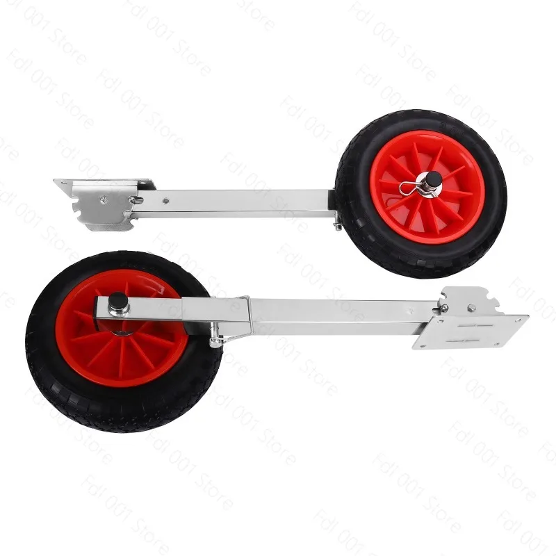 Rubber Boat Small Trailer/fishing Boat Inflatable  Aluminum Alloy Tail Wheel/assault Boat Special Tail Wheel