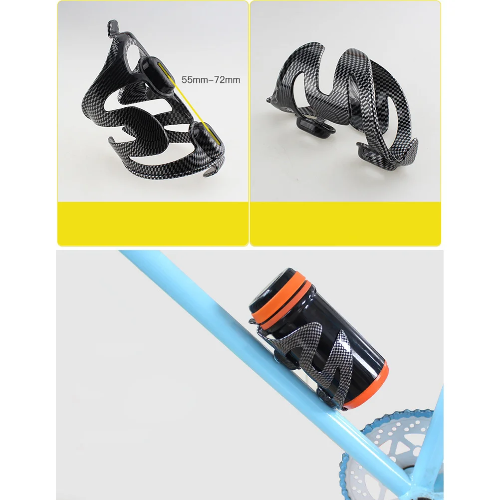 

2pcs Water Bottle Holder Cycling Bike Carbon Fiber Quick Release Side Open Lightweight Durable Bicycle Accessories For Most