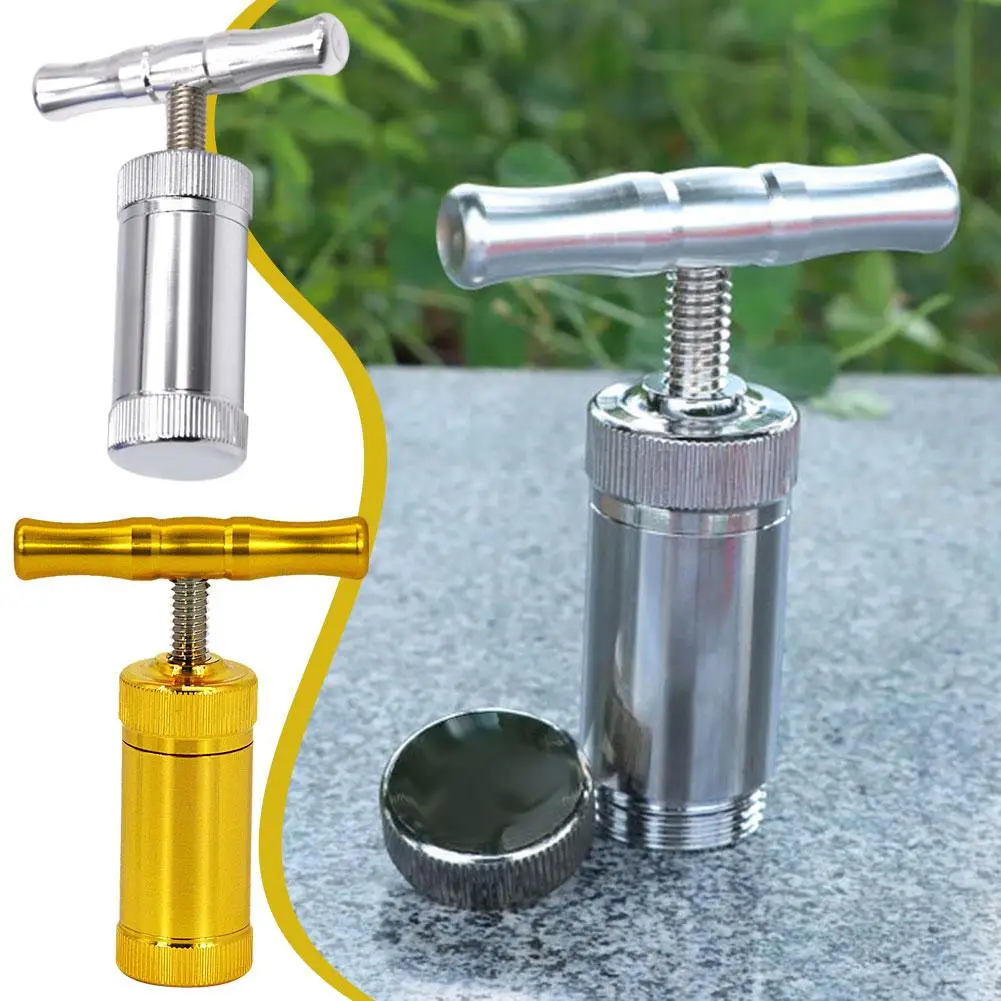 Metal Tobacco Herb Press Aluminum Compressor Pressure Spice Grinder Hand Crusher Smoking Accessories