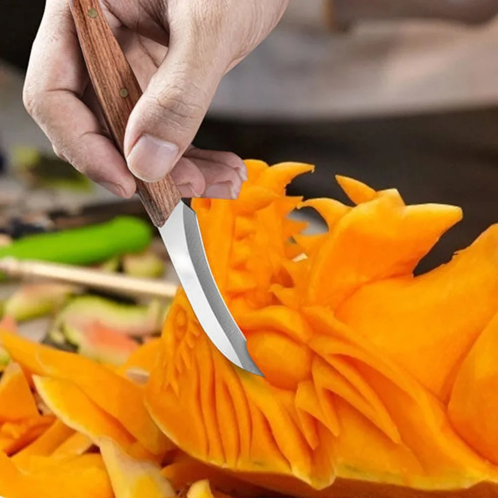 3 Pcs Sharp Kitchen KnifeKitchen AccessoriesHand ToolsProfessional Chef CarvingFood and Fruit Cake Carving Utility Tool