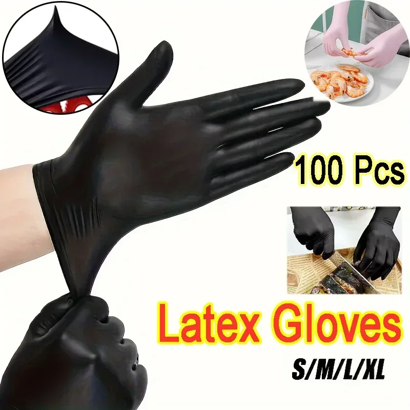 Durable Nitrile Gloves Disposable Latex Gloves Gloves for Work for Car Repair Food Prep Hair Dyeing Waterproof Kitchen Knit Reel