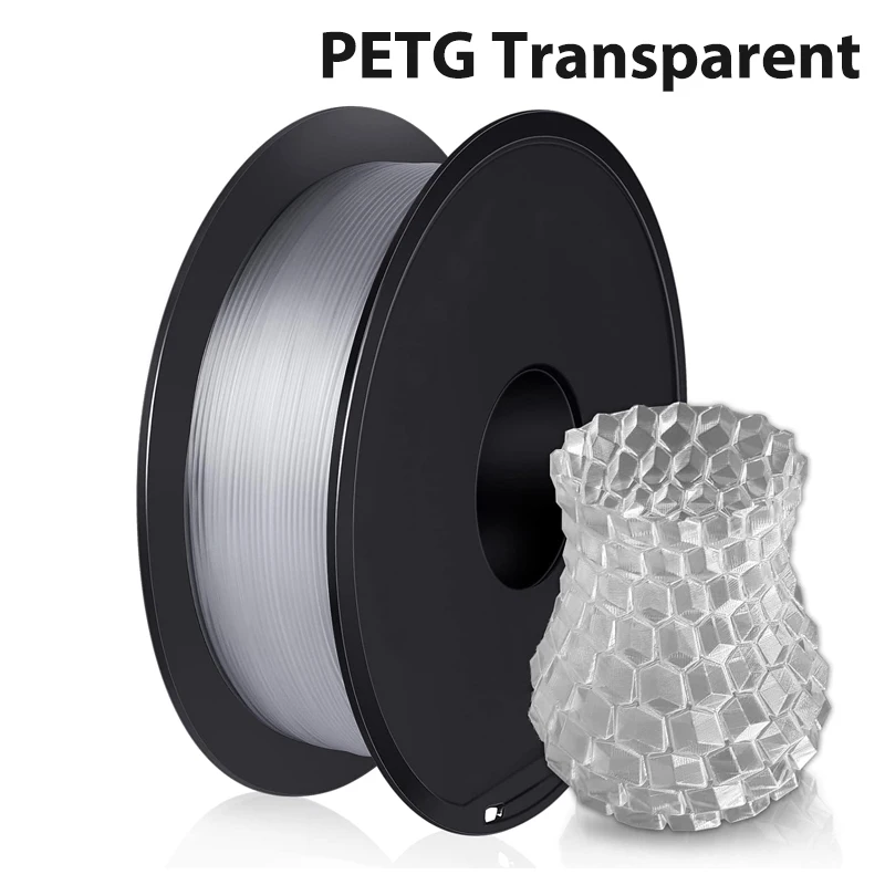 PETG 3D Printer Filament Transparent Green Materials 1.75mm PETG Transparent Material 3D Printer Filament 250G/500G/1kg