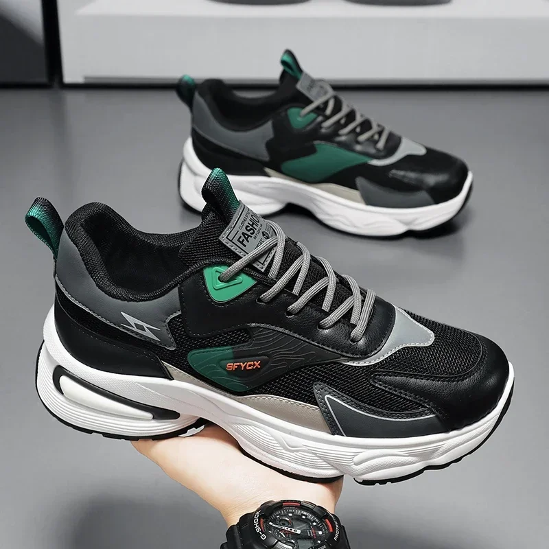 

Модные мягкие мужские кроссовки, дышащие противоскользящие мужские прогулочные кроссовки, удобная амортизирующая повседневная спортивная обувь для бега по дороге