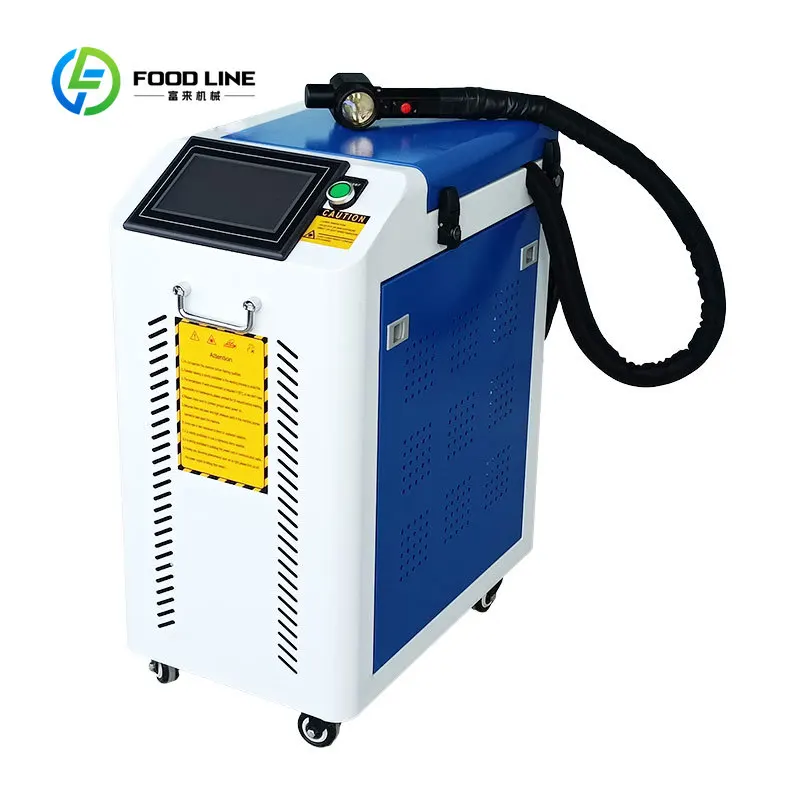 Customized 100W 200W Portable Pulse Laser Cleaning Machine Jpt Laser Source Pulse Laser Rust Paint Cleaning Automobile Car