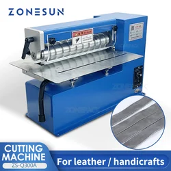 ZONESUN ZS-Q300A Leather Machine Cutter Strap Cutting Machine Edge Folding Laminating Machine