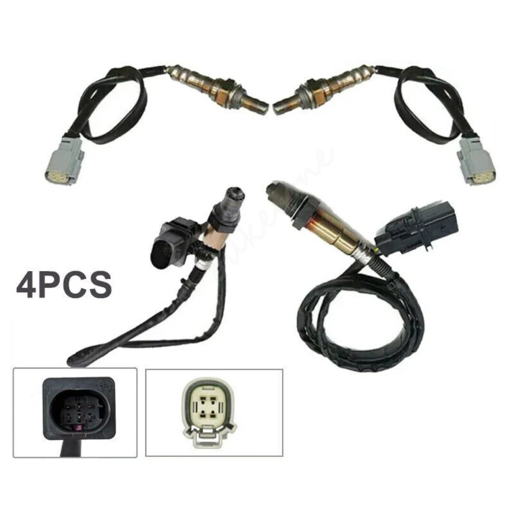 4Pcs For Ford F-150 V8 5.0L 6.2L 2011 2012 2013 2014 Lambda O2 Oxygen Sensor Upstream Downstream 234-4494 234-5113 234-5076