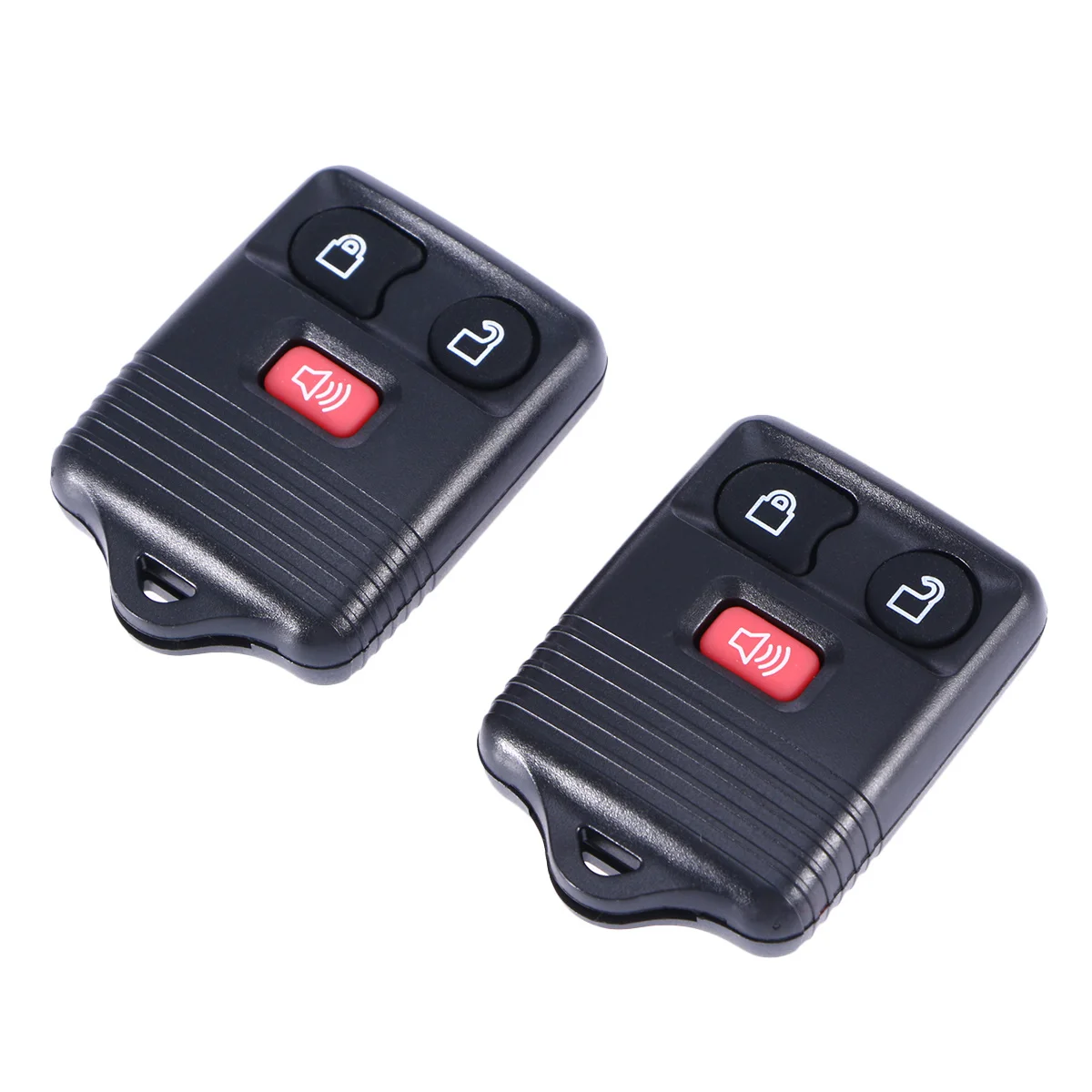 

2pcs Car Key Remote 3 Button Key Fob Replacement For E350 Escape Explorer Black