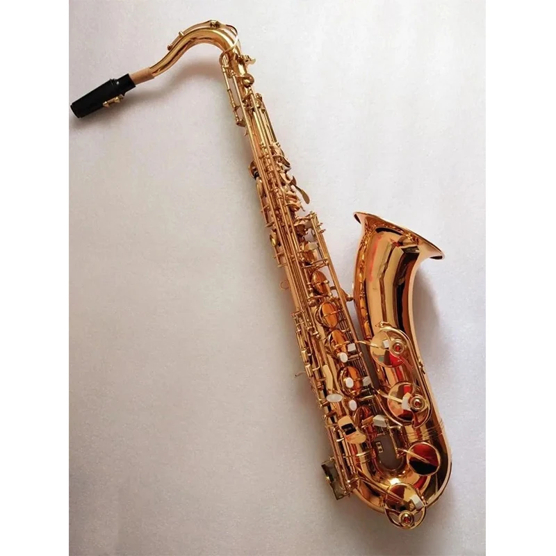 

Best quality Tenor Saxophone High Quality Bb Tenor Lacquer gold Brass playing professionally paragraph Music Saxophone