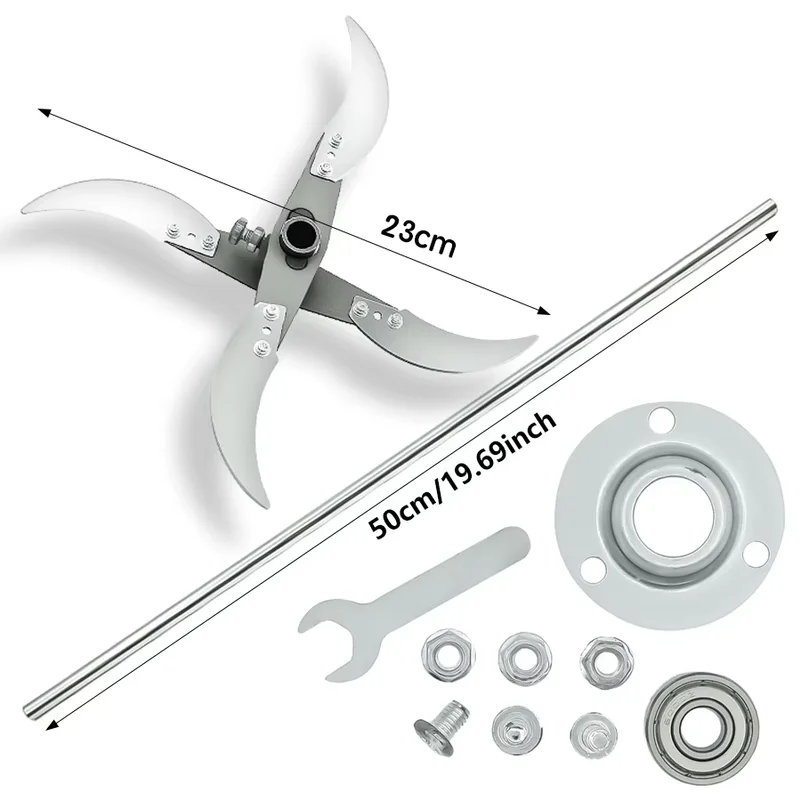 Multifunctional Grass Cutting Blade Set Edges Vegetable Chopping Tool Stainless Steel Rust-Resistant Blades Farm/Home Gardening