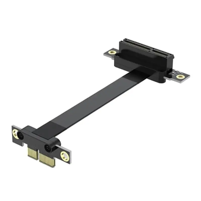 R53C 90/180 Degree Right Angled PCIE Extension Cable Ribbon Extender 8Gbps PCIE3.0 to 4X Extension Cable