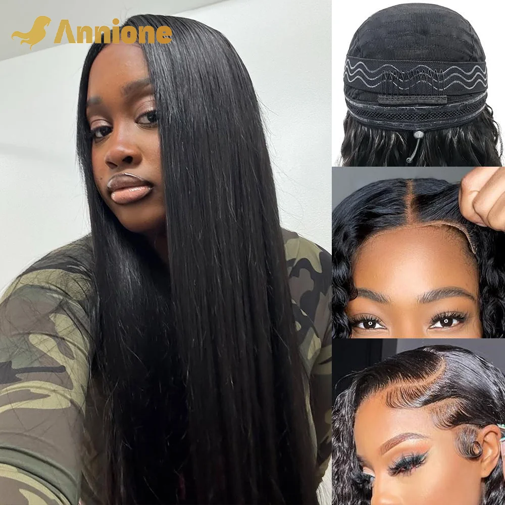 6X4 4X4 الدانتيل غلويليس شعر مستعار شعر الإنسان جاهز لارتداء الرباط باروكة من شعر طبيعي العظام مستقيم غلويليس الباروكات 100% جودة الشعر البشري