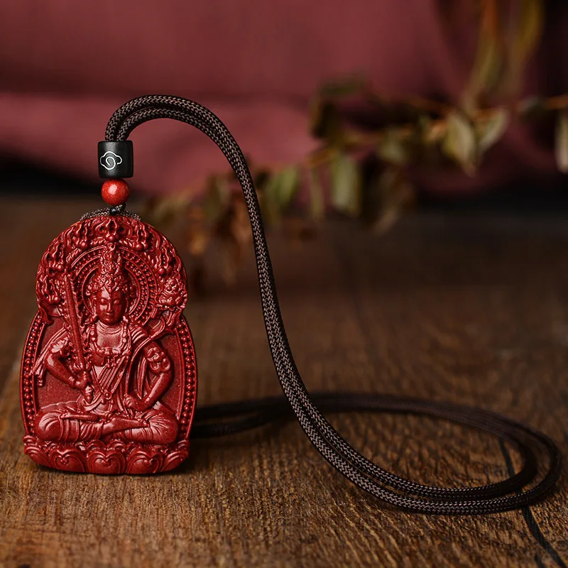 Ore Purple Gold Sand Pendant Men's Birth Buddha Puxian Bodhisattva Female Zodiac Is the Guardian God of and