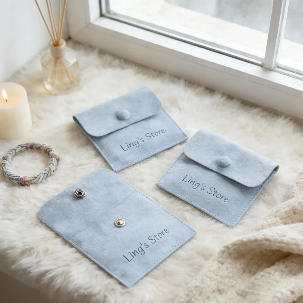 

100 шт. подарочных мешочков из микрофибры с индивидуальным логотипом, 8x8 см, для хранения колец и серег, оптовая продажа, свадебные сувениры, дропшиппинг