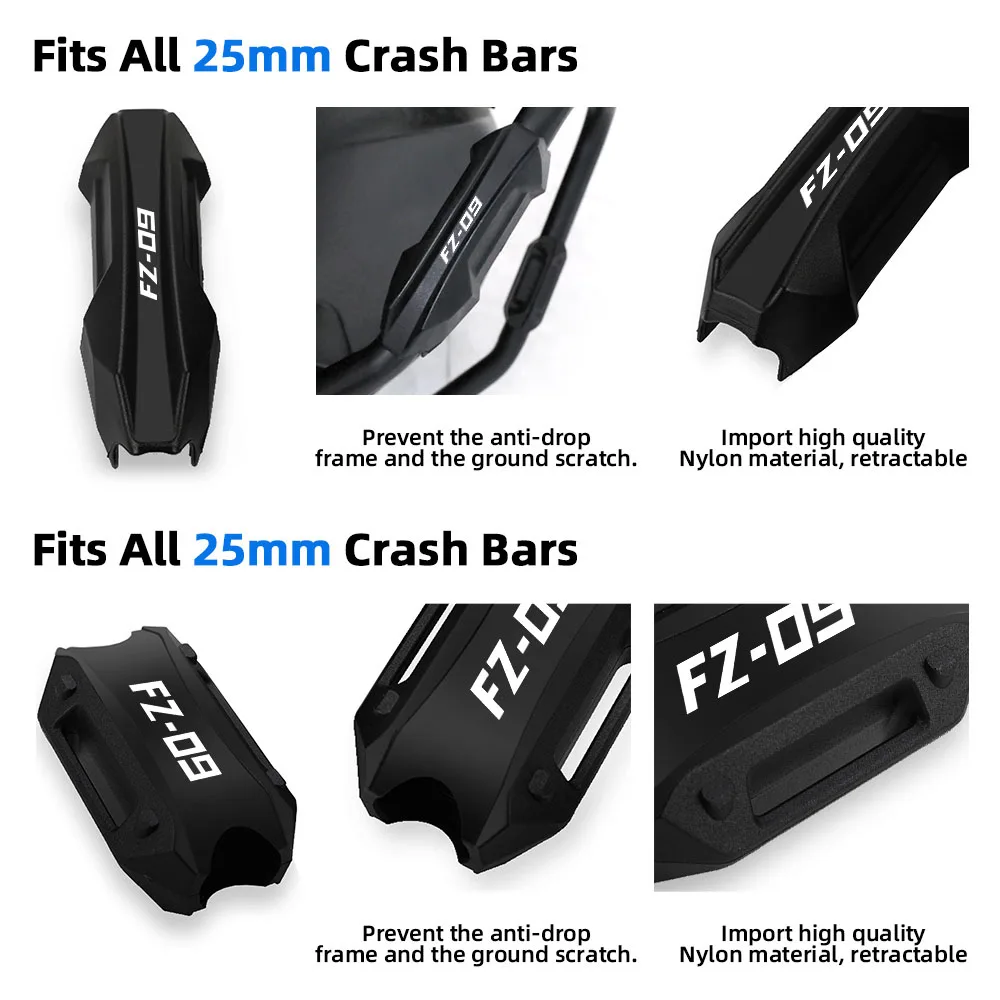 Motorcycle Engine Guard FOR YAMAHA FZ-09 FZ09 FJ09 FJ-09 FJR1300 A FZ1 FAZER Crash Bar Bumper Protector Decorative Block