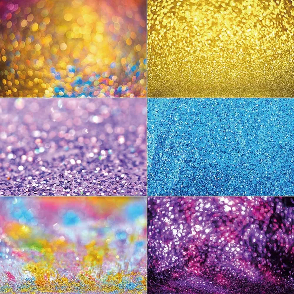 

MOON.QG Glitter Polka Dot Photography Backdrop Light Spot Bokeh Photozone Background Children Photo Studio Photobooth Props