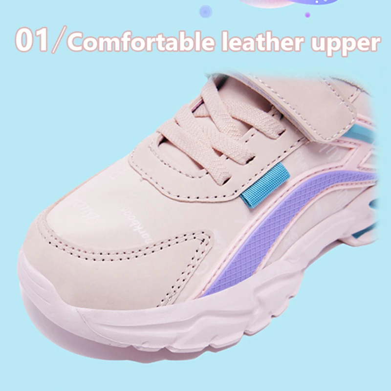 Kinder Casual Rosa Mädchen Lederschuhe Mode Für 7-15y Leichte Laufen Junge Studenten Kinder Sport Mädchen Schuh NBGAGA – Detail 3