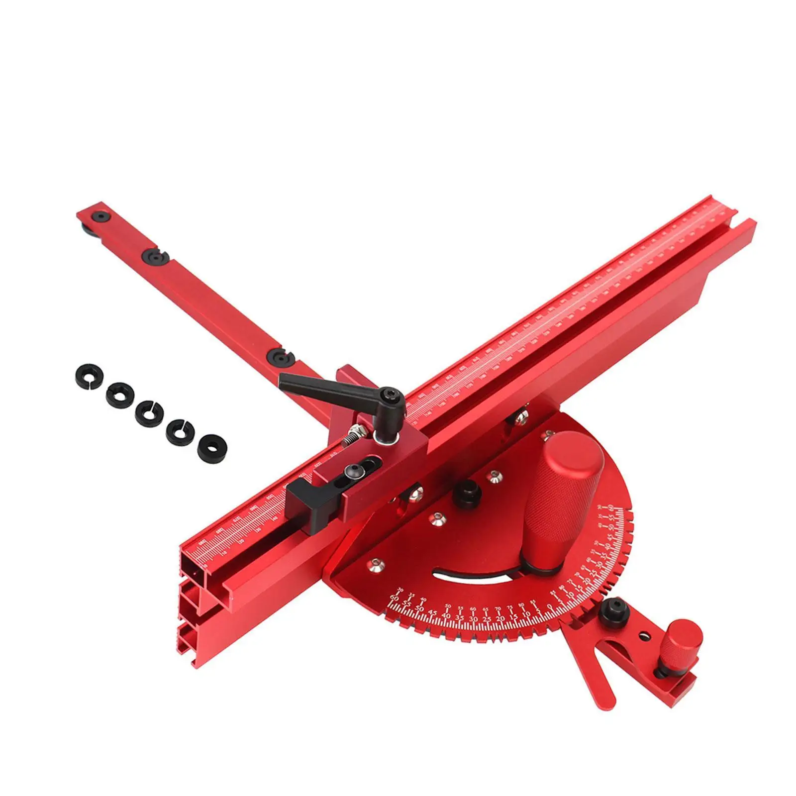 

Table Saw Miter Gauge System Accessories Portable Accurate Scale Angle Ruler