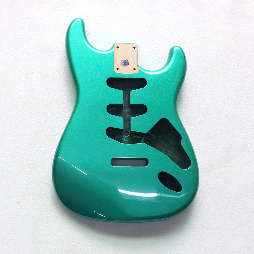 ST electric guitar body metallic green alder bright imported red sunwood 3 single electric guitar barrel