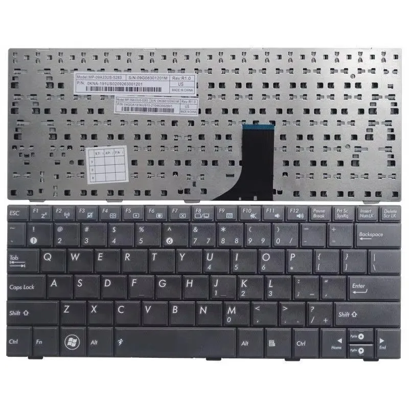 US/RU/UI laptop Keyboard for ASUS EEEPC EPC 1005 1005HD 1005HA 1001HA 1008 1001 1005P 1005PE 1005PEG 1005PG 1008p 1005PX