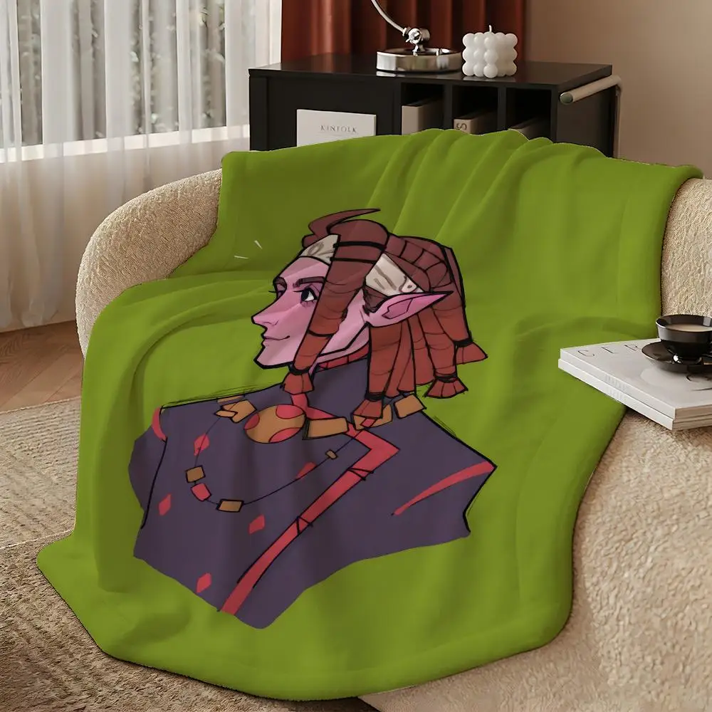 game P-Palia-a Throw Warm Soft Flannel Blanket, Multi-use for Sofa Bed Camping Travel Nap