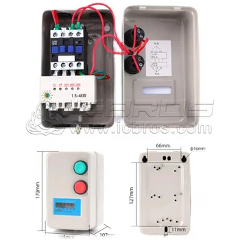 마그네틱 스타터 에어 컴프레서 선풍기 워터 펌프 시동 스위치, 모터 위상 손실, 과부하 보호, 4KW, 7.5KW, 380V, 750W, 2KW, 15KW  Best5