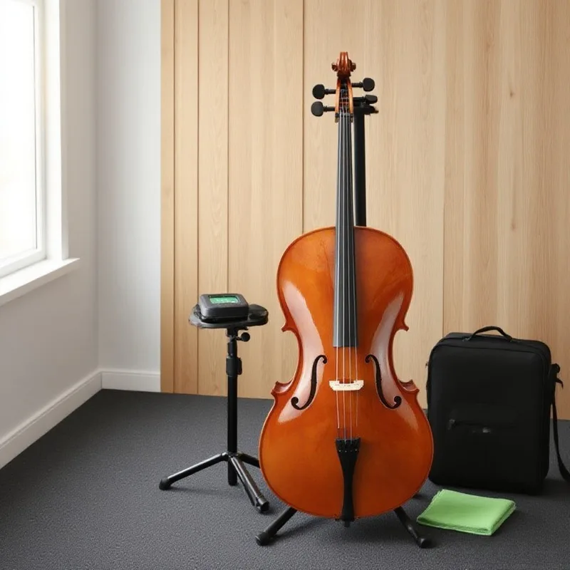 

Beginner's Practice Natural Cello - 4/4 Hand-Carved European Classic Musical Instrument, Adult Students Are Graded To Play