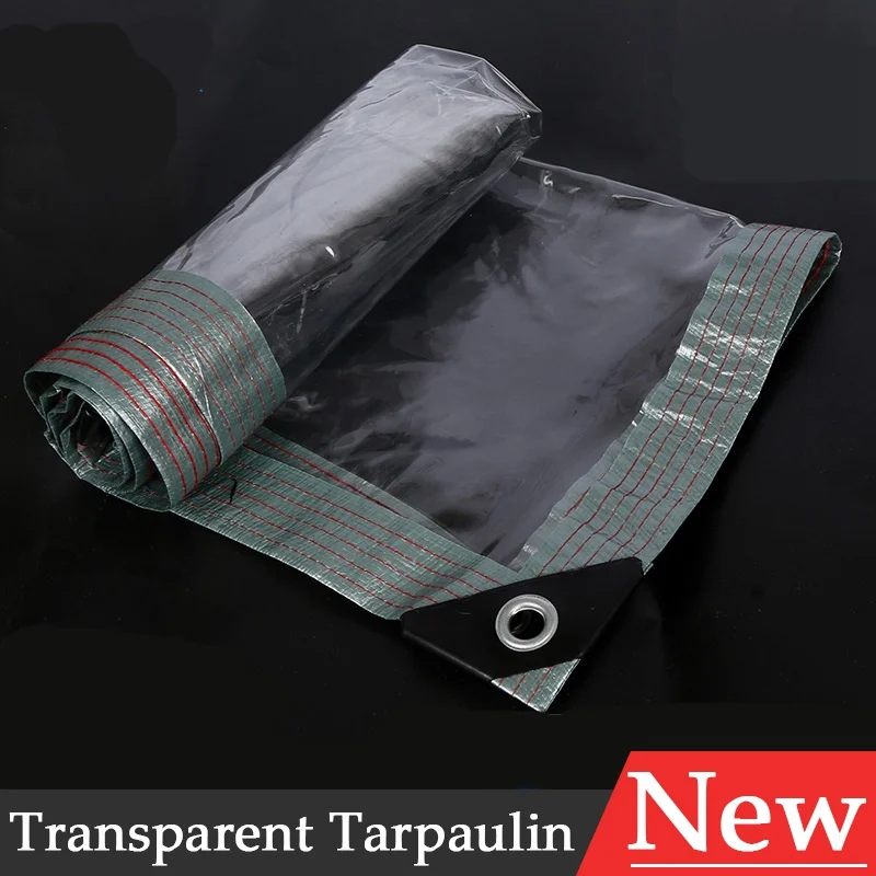 

Thicken 0.35mm Transparent PVC Tarpaulin Rainproof Cloth Windows Balcony Waterproof Tarp Cover Outdoor Pergola Clearly Canvas