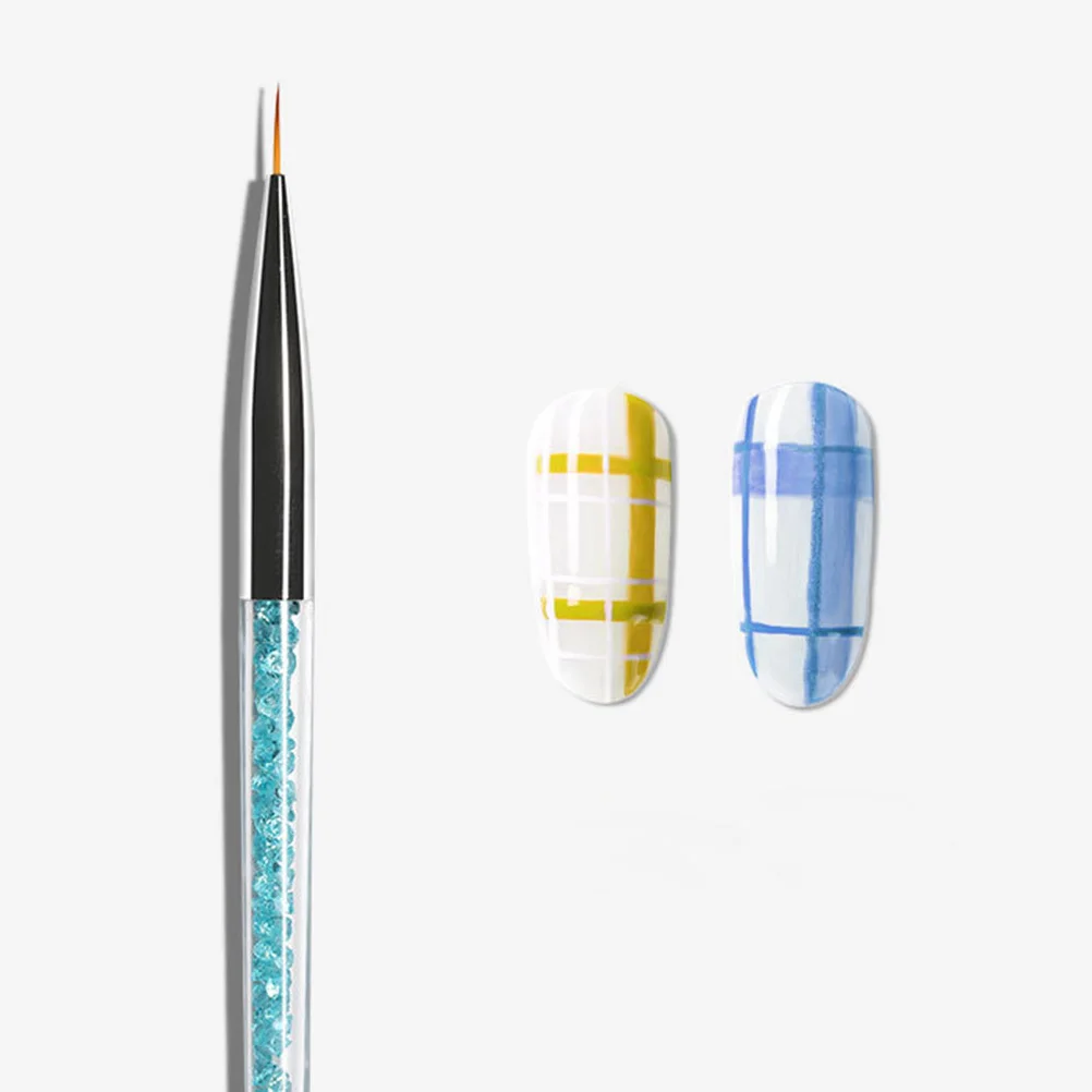 

1 set Nail Art Pen Brush Kit Drill Handle Lightweight Professional Nail Painting Tools For Fine Detailing Design