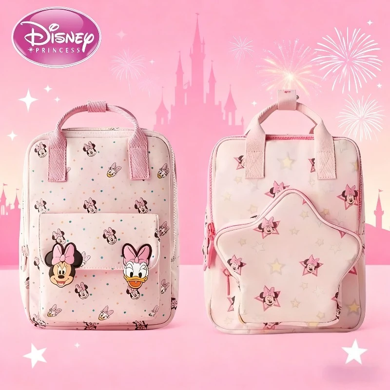 حقيبة ظهر ديزني 2025 الجديدة للفتيات لرياض الأطفال حقيبة مدرسية عصرية وجذابة للسفر للأطفال #1