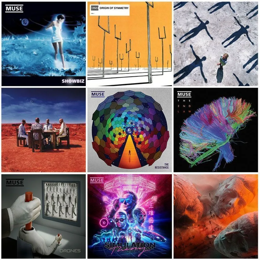 

Полная коллекция студийных альбомов Muse на 9 CD – прогрессивный рок и альтернативные хиты для фанатов и меломанов.