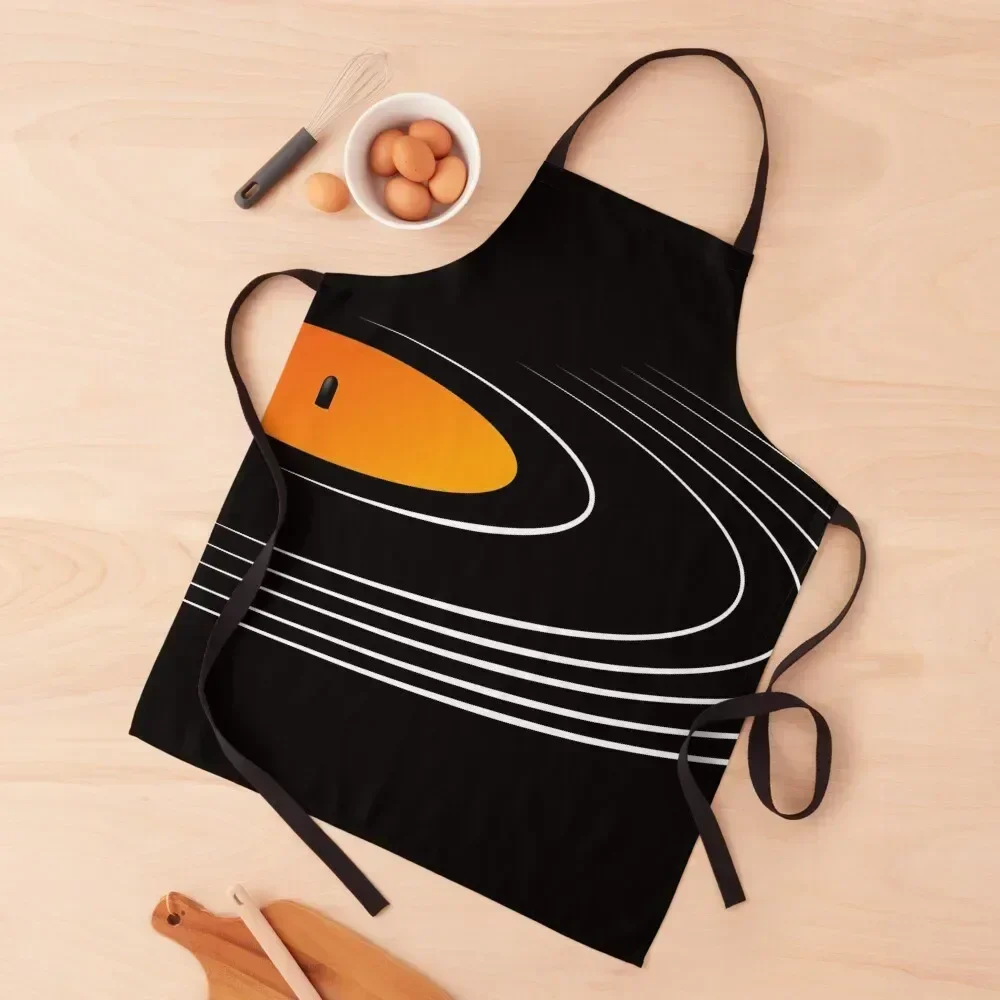 

Music Retro Vinyl Record Apron esthetician Kitchenware Hairdressing For Women Kitchen Apron