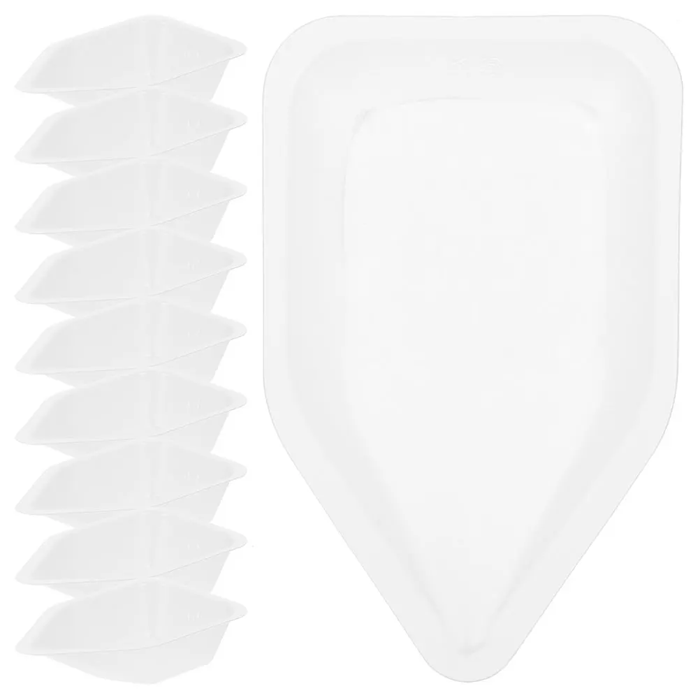

10 Pcs Weighing Dish Laboratory Tray Measuring Trays Boat-shaped Pour Boats Plates Ship Type