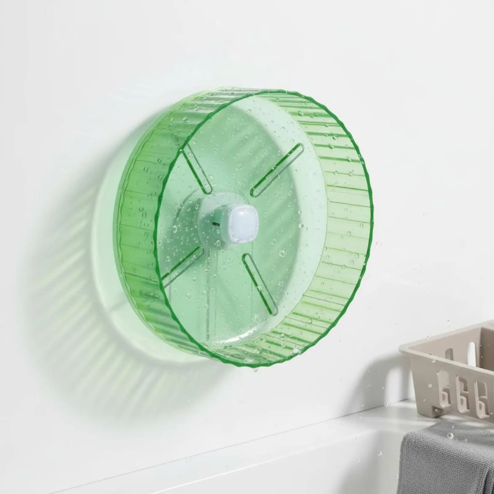 Rueda giratoria para aves y periquitos Juguete de ejercicio silencioso - imagen 2