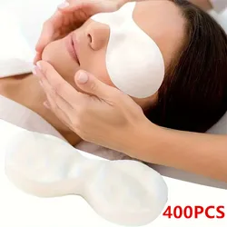 400 Sheets Disposable Eye Mask Paper, Non Woven Eye Care Patches Paper Eye Covers, Cotton Spa Eye Pads for Facials