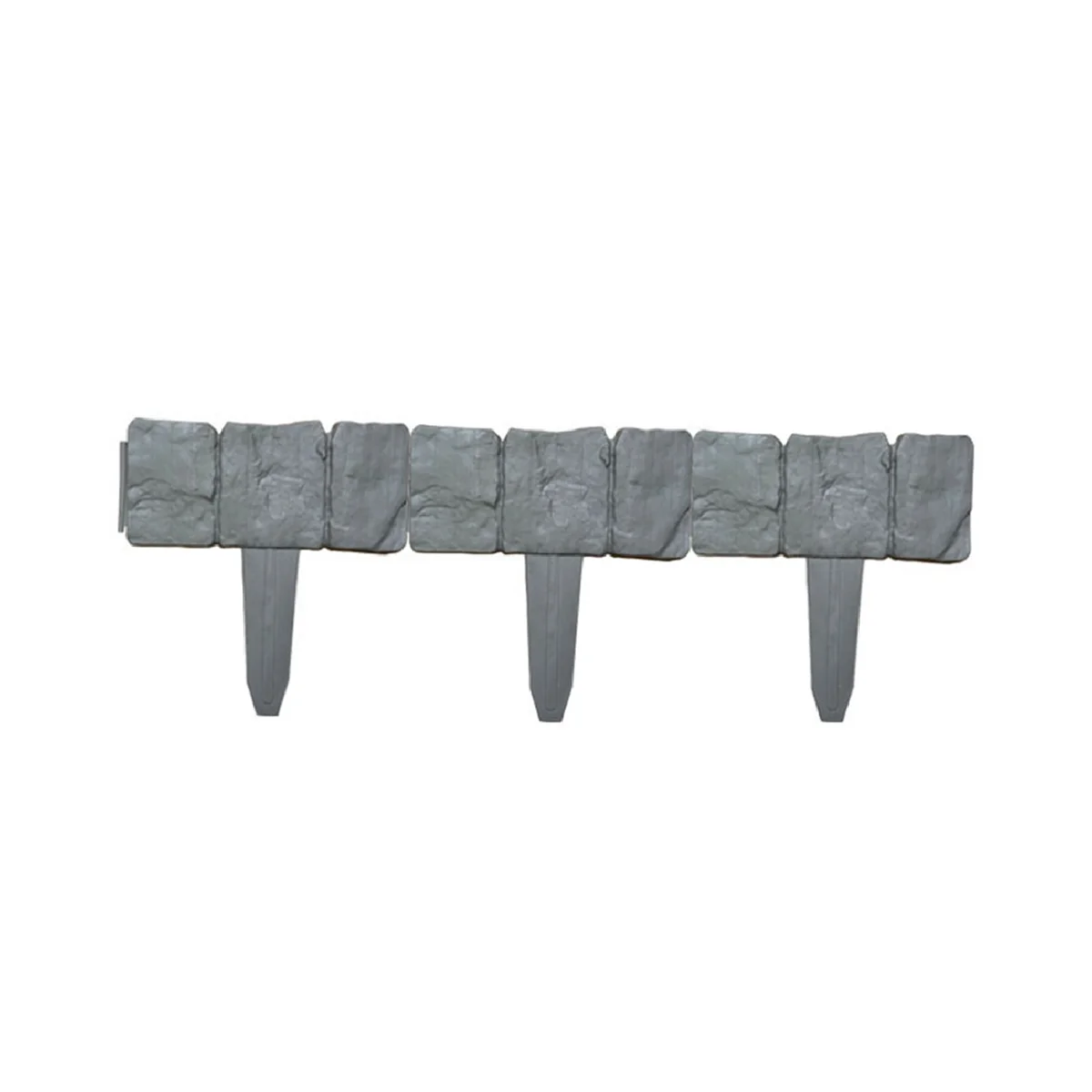 32PCS Garden Fence PP Plastic Fence Inserted Fence Gardening Grass Fence Garden Fence Stone Effect Lawn