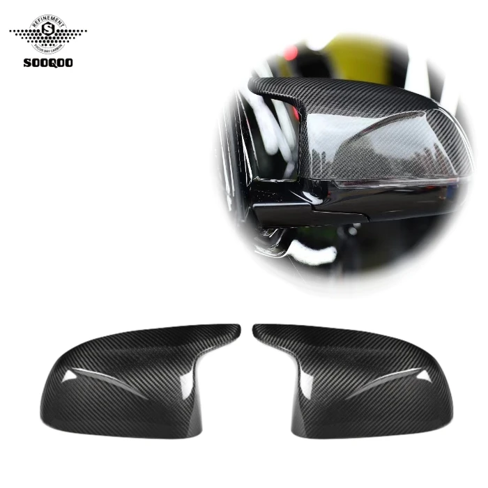 For BMW X3M X4M X5M X6M Side Mirror Cover Dry Carbon Fiber Rearview Mirror Caps For F97 F98 F95 F96 2019-IN