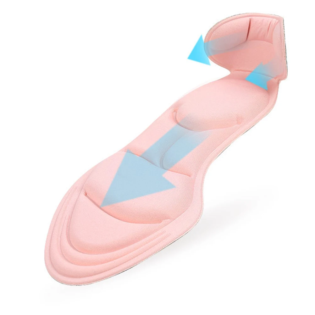 

3 Pairs Gel Insoles Anti-slip Shock Absorbing Heel Protectors Cushions for High Heels Shoes Foot Care Pads Women Arch Support T