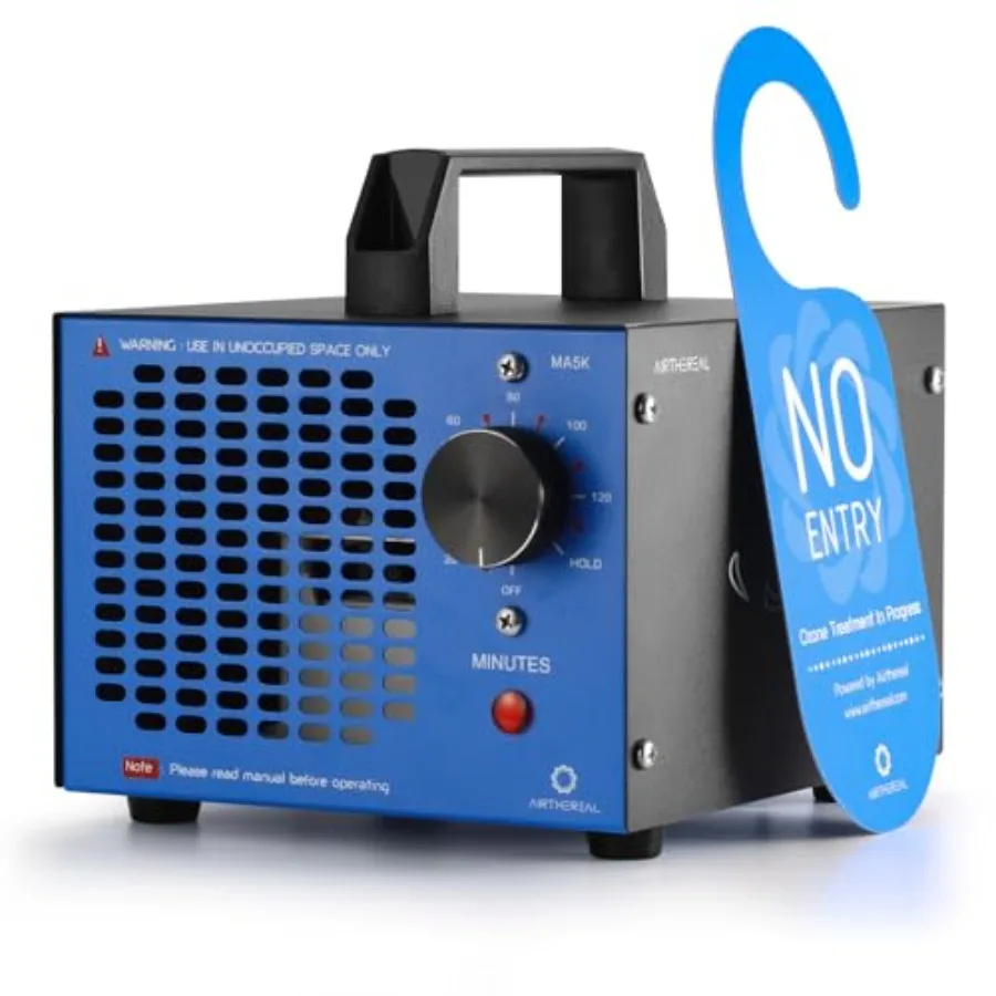 

Airthereal MA5K Ozone Generator for Home Ozone Air Ionizer Odor Eliminator with 120-Min Timer Lightweight Design Odor Removal f