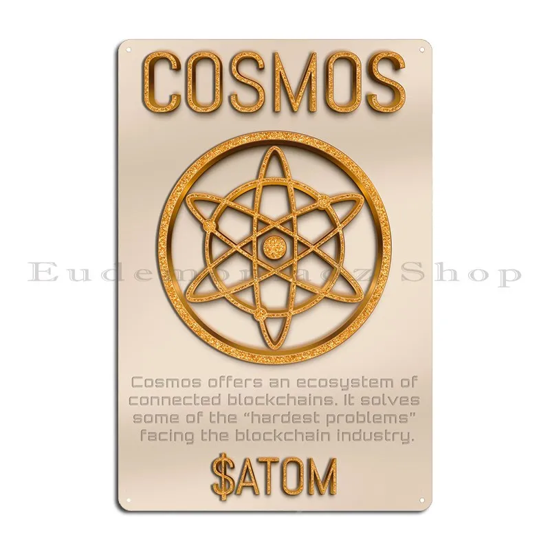 Cosmos Atom Metal Sign Pub Kitchen Design Create Design Pub Tin Sign Poster