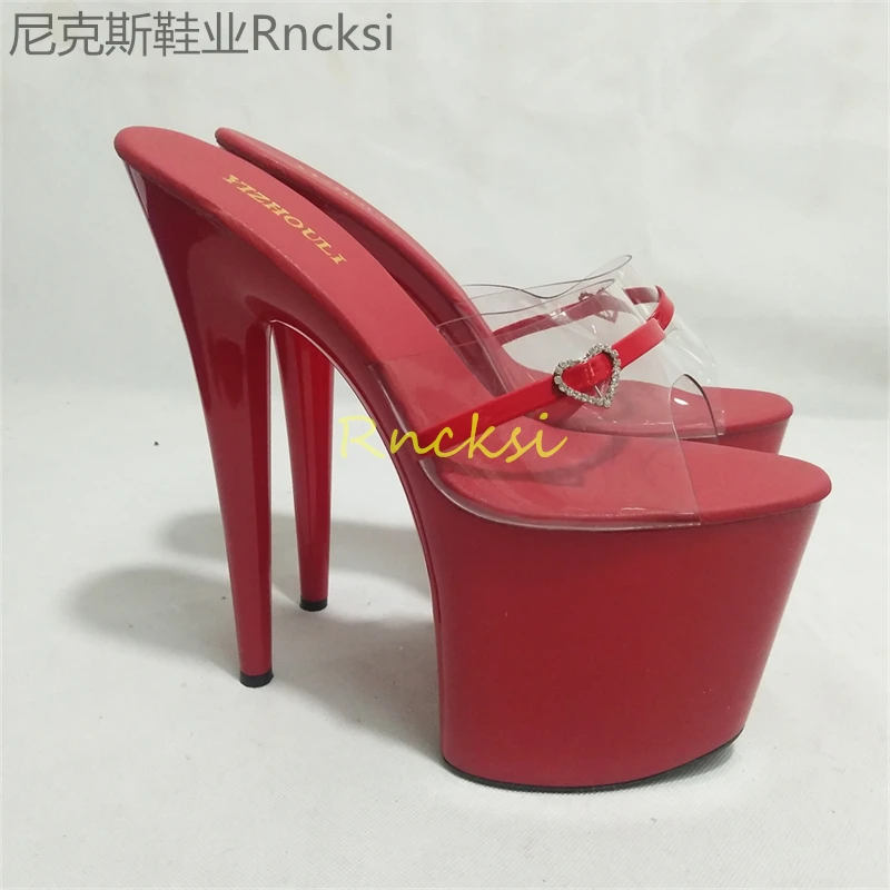 20cm Sexy toe-leaking pumps women's summer new fashion catwalk with stiletto heels sandals women