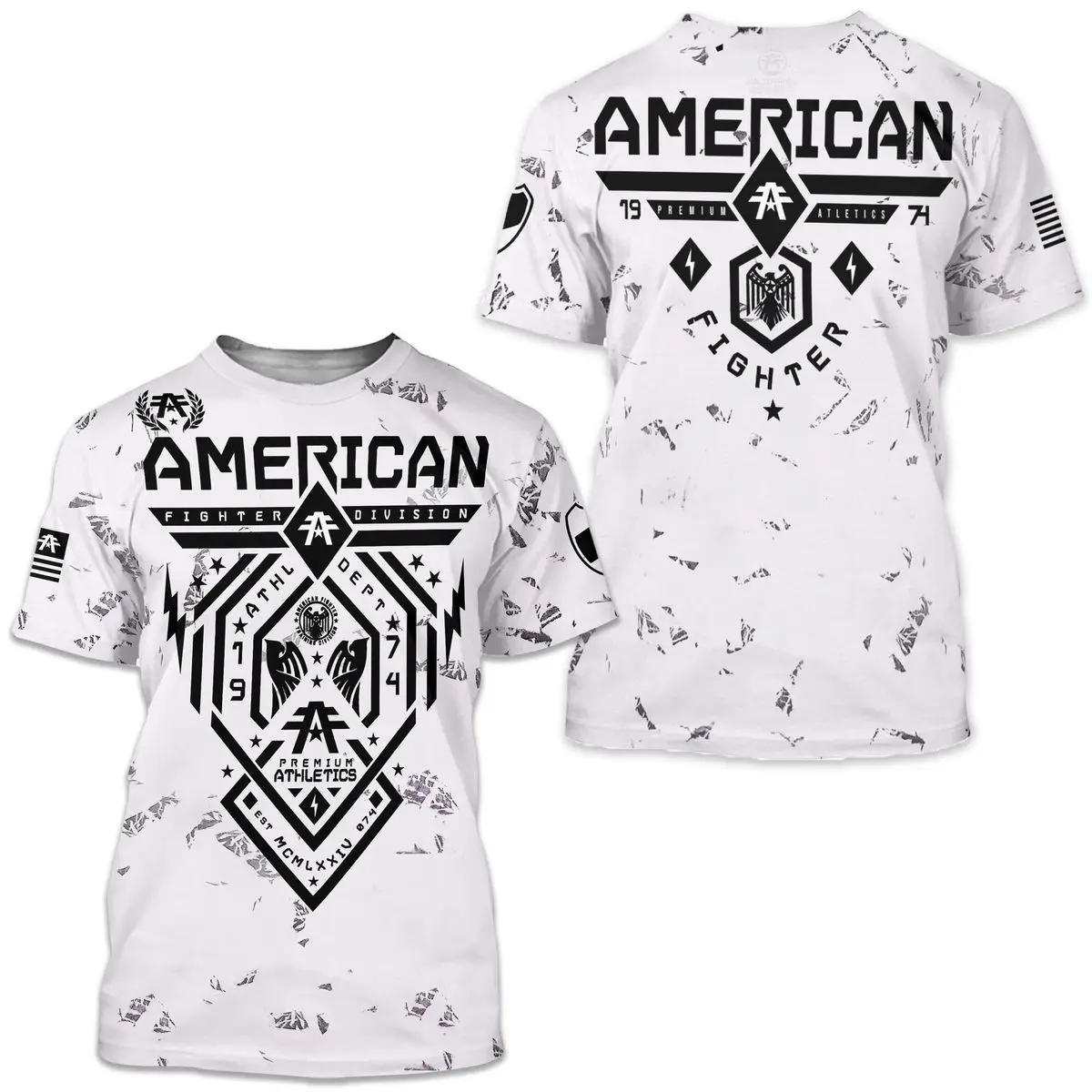 

New 3D Digital Printed Skull T-shirt for Men with Ancient Pain, American Fighter Jet City