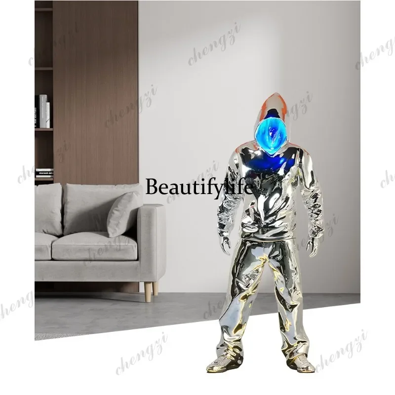 D56 imitation copper sculpture floor lamp tide play bar KTV shopping mall with humanoid art creative decoration ornament