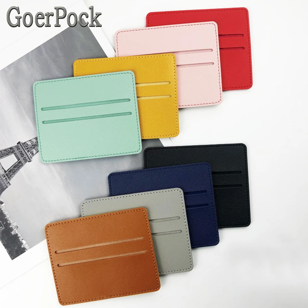 Classic Simple Designed PU Card Bag Men And Women Multicolor Colorful Casual Universal Business Couple Bank Card Clip Wholesale