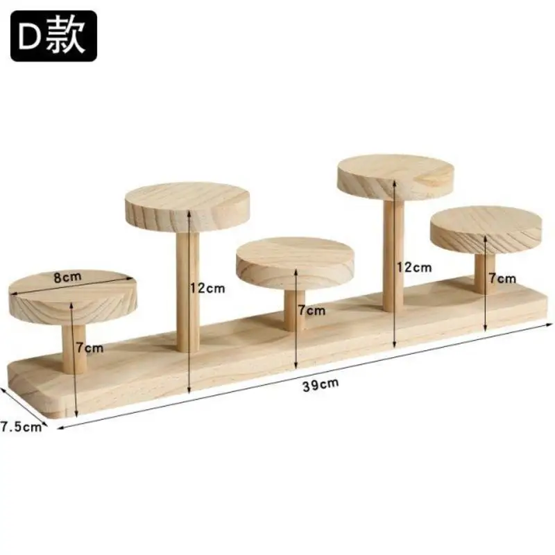 Wooden Round Display Stand, Minimalist Design, Home Decoration, Props, Garage Kit Jewelry Racks